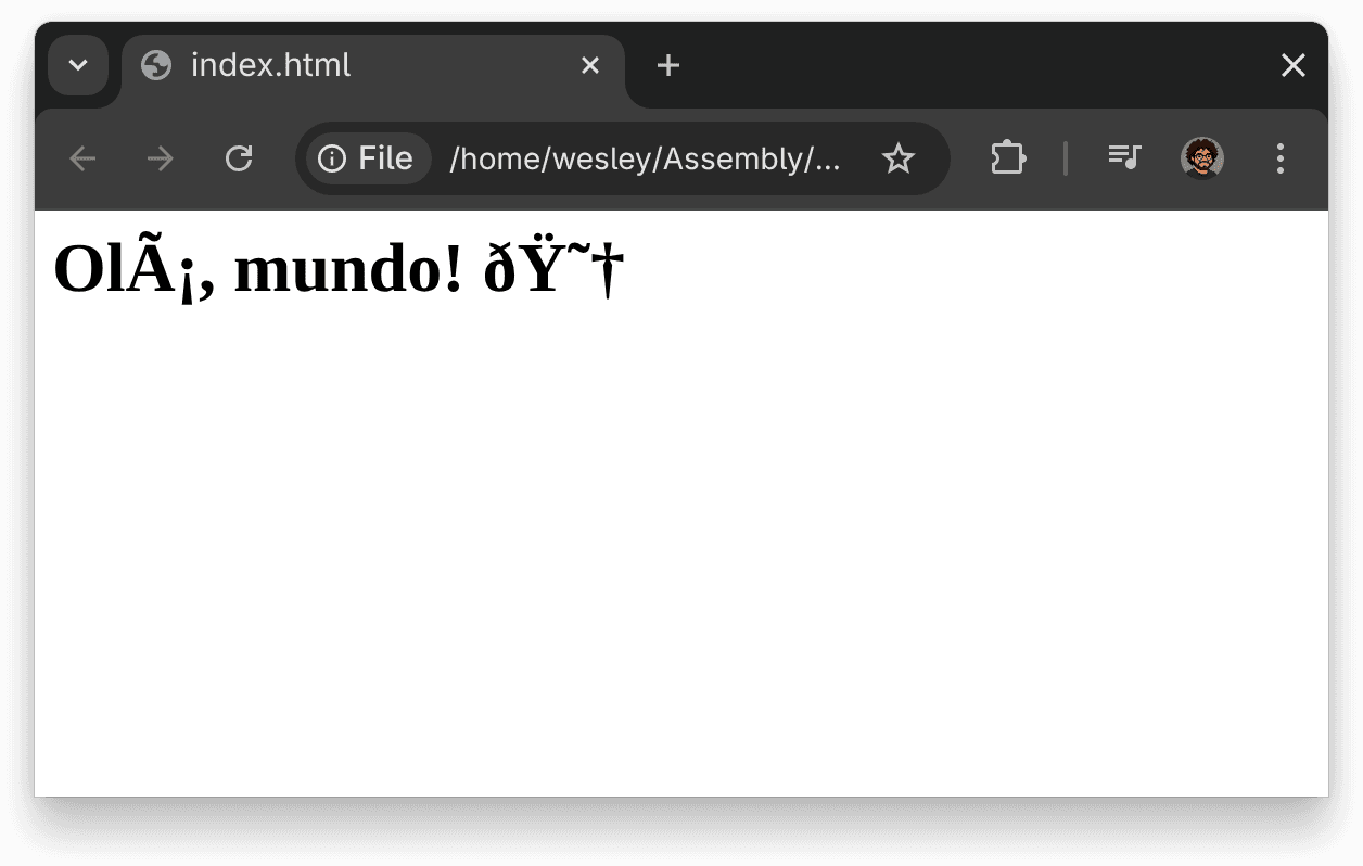charset com ASCII