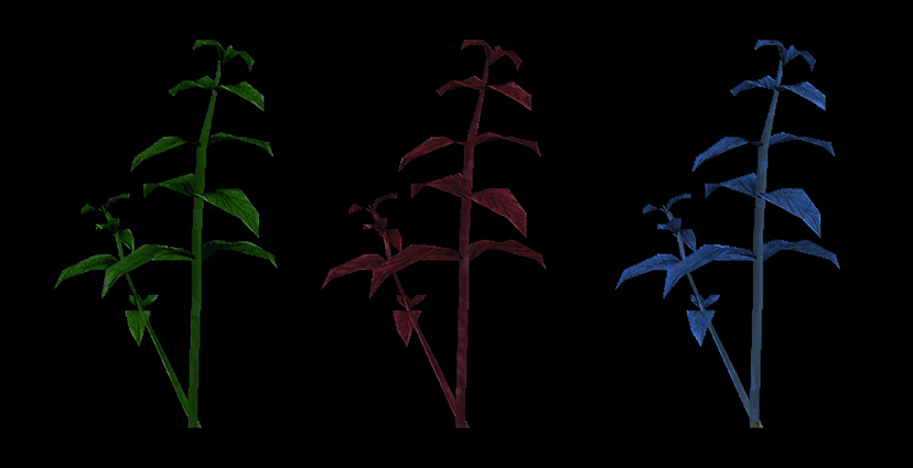 Green Herb, Red Herb e a Blue Herb