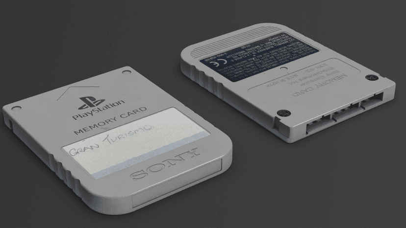 Imagem de um Memory Card do PS1